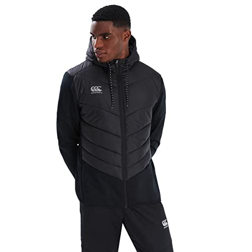 Canterbury Herren Hybrid wasserfeste gepolsterte Jacke - Schwarz/Grau - M von Canterbury