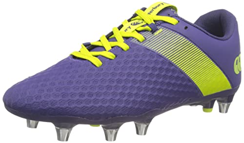 Canterbury Herren Phoenix 3.0 Pro Soft Ground Rugby-Schuhe, Lila, Limettengrün, 43 EU von Canterbury