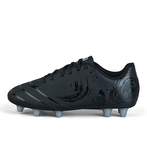 Canterbury Phoenix Genesis Team Stiefel, Schwarz/Silber-Metallic, 33 EU von Canterbury