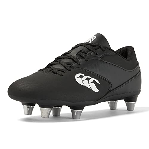 Canterbury Phoenix Raze Soft Ground Rugby-Stiefel, schwarz/weiß, 33 EU von Canterbury