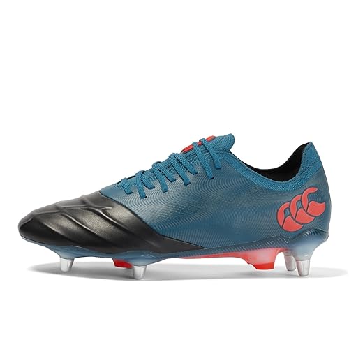 Canterbury Unisex Phoenix Genesis Elite Soft Ground Boots Rugby-Stiefel, Deep Ocean Black Oxy Fire, 48 EU von Canterbury