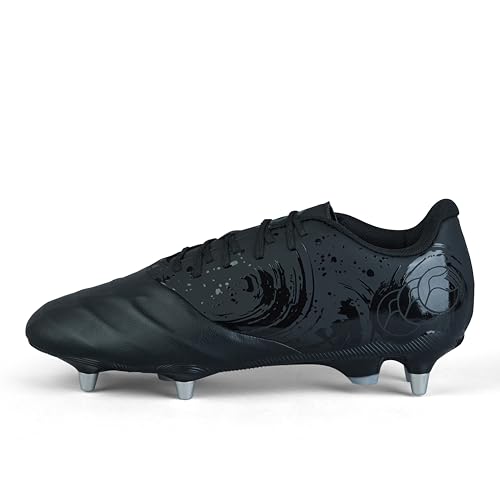 Canterbury Unisex Phoenix Genesis Team Stiefel, Schwarz/Silber-Metallic, 42.5 EU von Canterbury