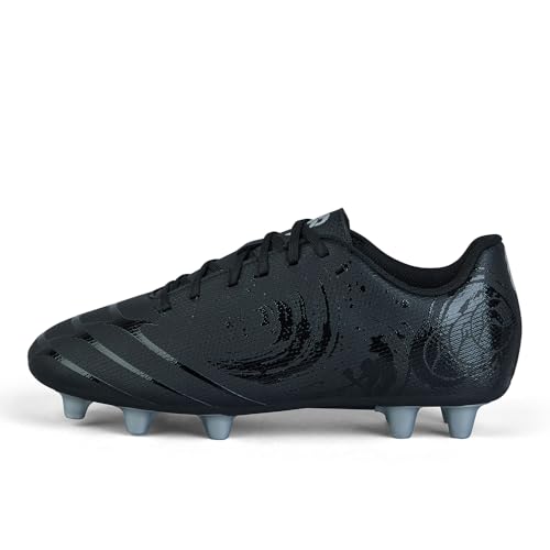 Canterbury Unisex Phoenix Genesis Team Stiefel, Schwarz/Silber-Metallic, 44 EU von Canterbury