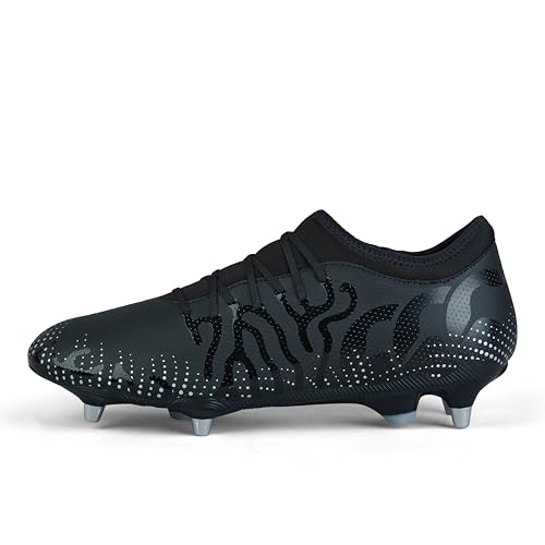 Canterbury Unisex Speed Infinite Team Stiefel, Schwarz/Silber-Metallic, 48.5 EU von Canterbury