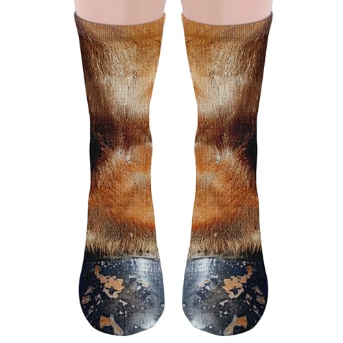 Cantustime Funny Socks for Men Women Teens - Witzige 3D Coole Tier Pfote Motiv Socken Kleine Geschenkideen für Männer Papa Pferdeliebhaber Adventskalender Weihnachten Geburtstag Vatertagsgeschenk von Cantustime