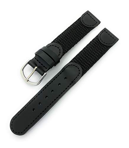 Uhrenarmband, 16 mm, Canvas, Leder, Schweizer Armee-Stil Uhrenarmband, 16 mm, Canvas, Leder, Schweizer Armee-Stil von Canvas Watch Bands