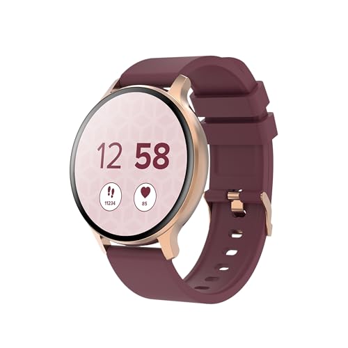 CANYON Smartwatch SW68 – 1.28" IPS Fitnessuhr, Beliebte Sportmodi, SpO2 & Herzfrequenzmessung, 260+ Zifferblätter, Schrittzähler, Schlafüberwachung, Gesundheitsuhr, Smartwatch für Damen und Herren iOS von CANYON