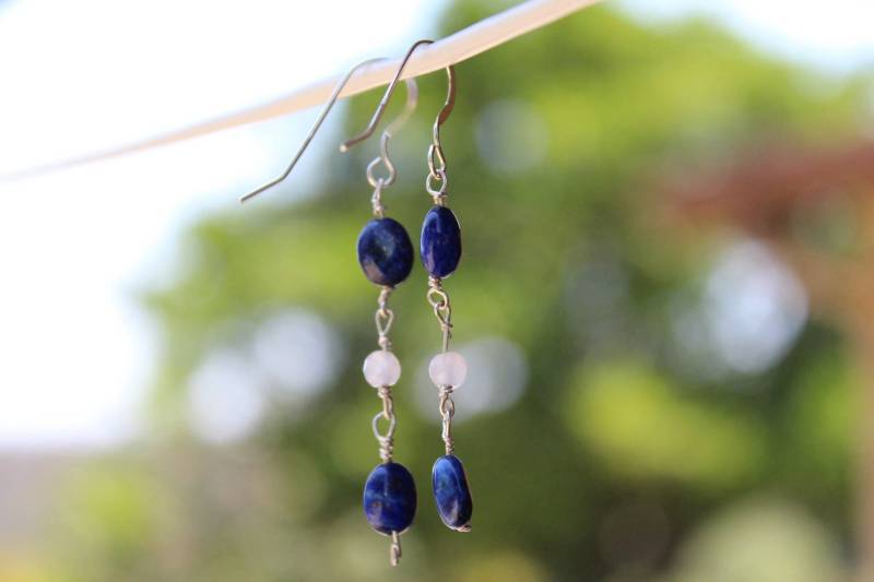 Lapislazuli & Weißem Achat Tropfen Lala44 Lapislazuli & Weißem Achat Tropfen Lala44 von CanyonAngelDesigns
