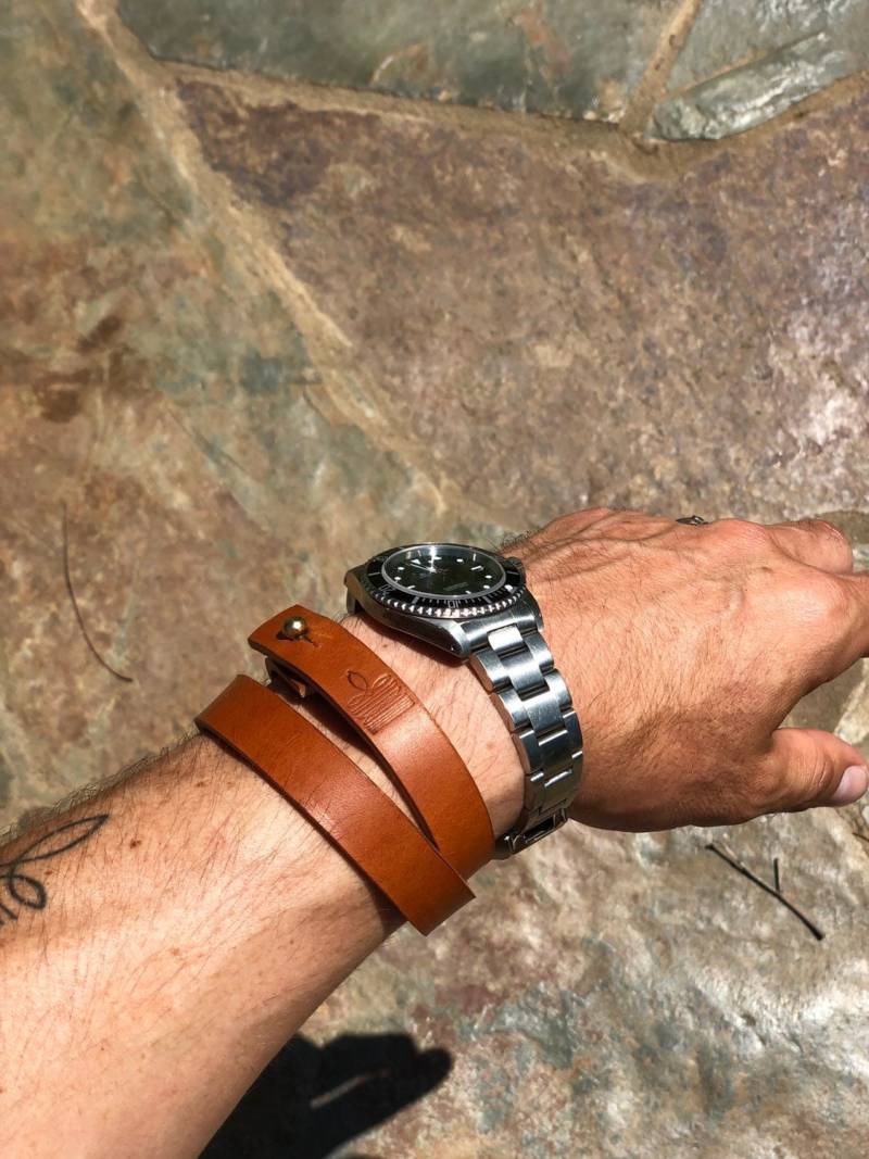 Der Beau Doppel Wrap-Around-Armband Der Beau Doppel Wrap-Around-Armband von CanyonLeather