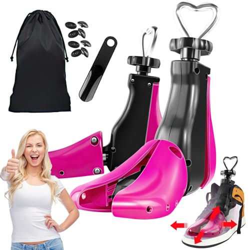 Caossuixin Schuhspanner - Herren Damen Schuhdehner, Schuhweiter mit Schuhlöffel - Verstellbarer 4-Wege-Schuhspanner zur Erweiterung von Breite und Länge(40-47) von Caossuixin