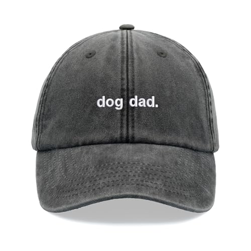 Hund Papa Baseball Cap Vintage Washed Unisex Papa Hut Verstellbar Hund Mann, Schwarz , Einheitsgröße Hund Papa Baseball Cap Vintage Washed Unisex Papa Hut Verstellbar Hund Mann, Schwarz , Einheitsgröße von Cap Base
