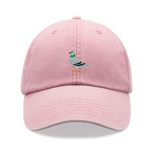 Tauben-Baseballkappe, Vintage, gewaschen, Unisex, Väter, verstellbar, Vogelbeobachtung, rose, Einheitsgröße Tauben-Baseballkappe, Vintage, gewaschen, Unisex, Väter, verstellbar, Vogelbeobachtung, rose, Einheitsgröße von Cap Base