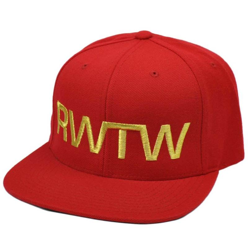 Rwtw Logo Flaggenrolle Mit Den Gewinnern Winning Snapback Hat Cap Lebron Rot Gold von CapStoreOnline