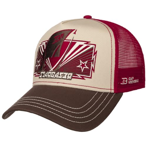 CapUniverse Stargazer Trucker Cap Mehrfarbige Meshcap Snapback Damen Herren Frühling Sommer braun One Size von CapUniverse