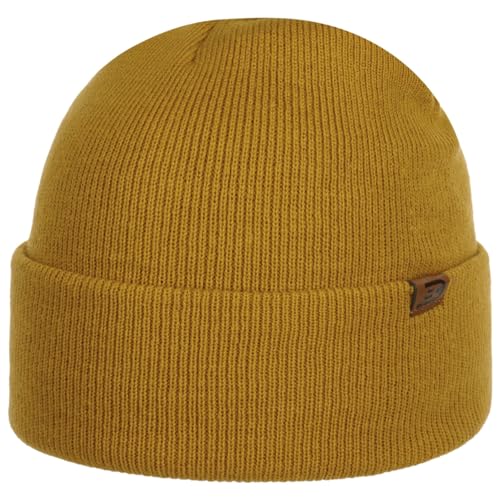 CapUniverse Wind Mütze Beanie - Umschlagmütze - Strickmütze für Herren - Vielseitig & sportlich - Ganzjährig tragbar senf One Size von CapUniverse