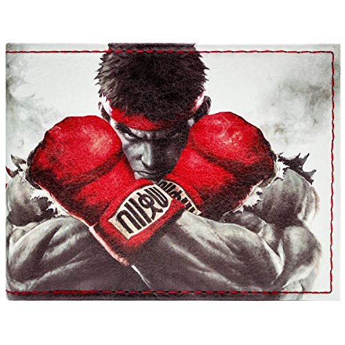 Capcom Street Fighter Ryu Ken Kampf Geldbörse/Geldbeutel Bi-Fold ID & Kartenhalter, Weiß von Capcom