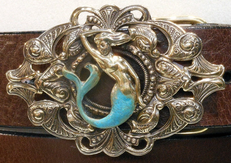 Kleine Mermaid Schnalle Kleine Mermaid Schnalle von CapeCodCellarLeather