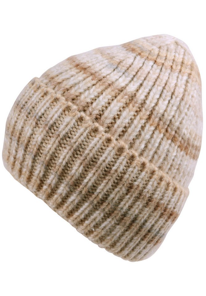 Capelli New York Beanie (Packung) mit Farbverlauf, Rippstrick, Wollanteil, wärmend von Capelli New York