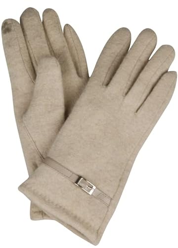 Capelli New York - HANDSCHUH MIT WOLLANTEIL Größe S/M, Farbe beige von Capelli New York