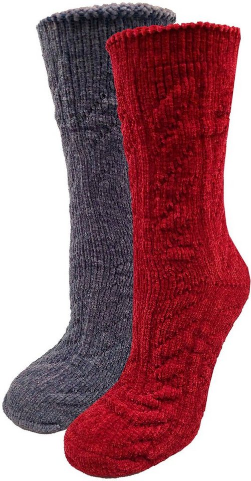 Capelli New York Kuschelsocken (Set, 2er-Pack) mit Zopfmuster von Capelli New York