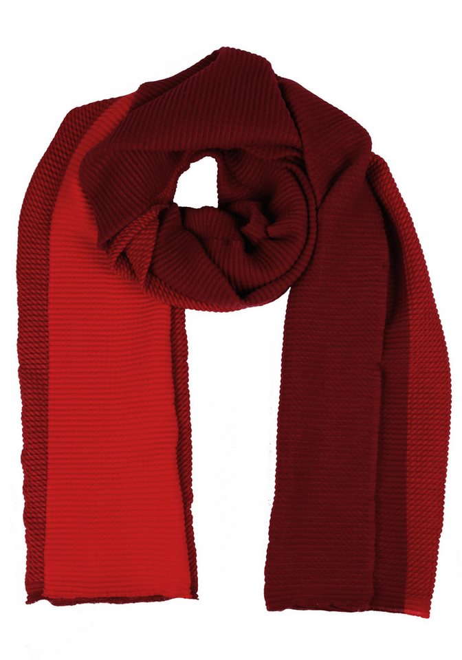 Capelli New York Modeschal, tricolor, leichte Fransenkante, Farbverlauf von Capelli New York