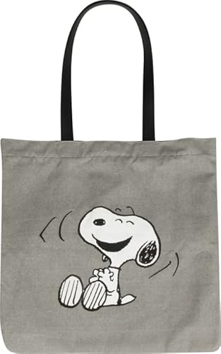Capelli New York Snoopy Shopping Bag Tote Bag Shopper Grey Combo von Capelli New York