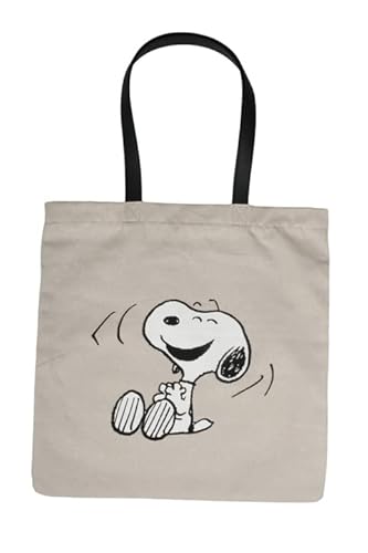 Capelli New York Snoopy Shopping Bag Tote Bag Shopper Light Grey von Capelli New York