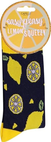 Capelli New York - Socken - Lemon Design - Black Combo - Größe 41-46 von Capelli New York