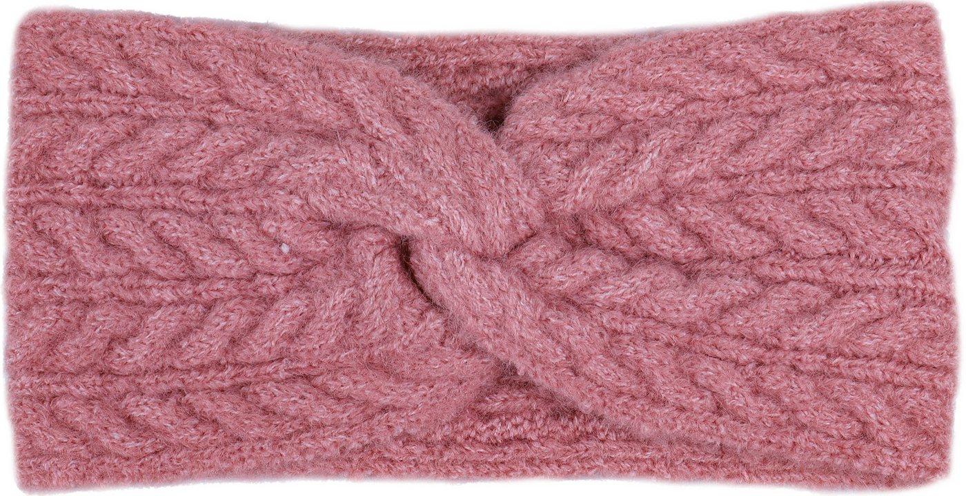 Capelli New York Stirnband mit Zopfmuster, Feinstrick, wärmend, Knotendesign von Capelli New York