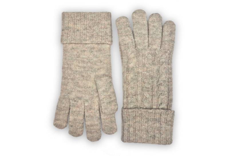 Capelli New York Strickhandschuhe (1 Paar) mit Zopfstrickmuster, Feinstrick, breiter Umschlag, wärmend von Capelli New York