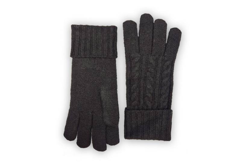 Capelli New York Strickhandschuhe (1 Paar) mit Zopfstrickmuster, Feinstrick, breiter Umschlag, wärmend von Capelli New York