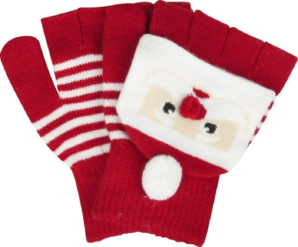 Capelli New York Strickhandschuhe Weihnachtliche Flip Top Handschuhe von Capelli New York