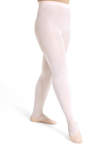 Capezio 1916 Ballettstrumpfhose Tanzstrumpfhose Convertible für Damen mit Fersenloch (S/M, Rosa) von Capezio
