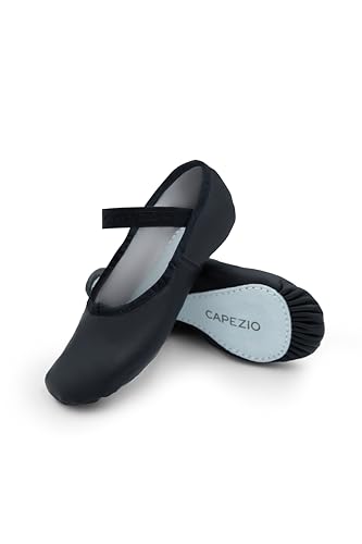 Capezio 205 Daisy Leder Ballettschuh, Schwarz - Schwarz - Größe: 36 EU von Capezio