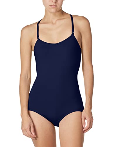 Capezio Damen Camisole Leotard with Adjustable Straps Trikot, Navy, XL von Capezio