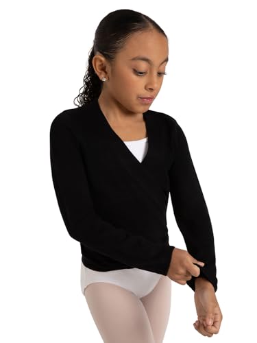 Capezio Damen Ck10949c Wickelpullover, Schwarz, M von Capezio
