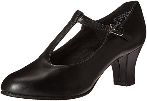 Capezio Damen Jr. Footlight T-Riemen Charakter Schuh Oxford, Schwarz, 38.5 EU Weit von Capezio