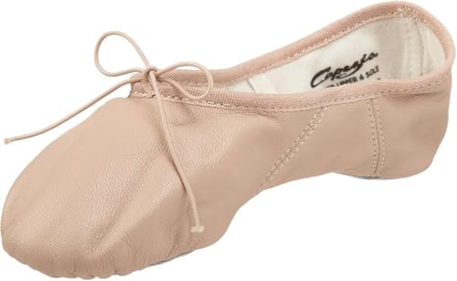 Capezio Damen Juliet Ballettschuh aus Leder Ballerinas, Helles Pink, 39.5 EU Weit von Capezio