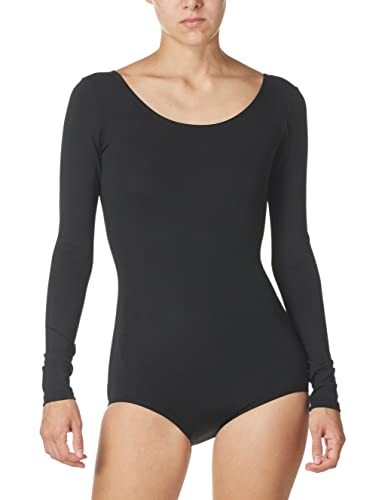 Capezio Damen Langarm-Trikot Gymnastikanzug, Schwarz, XL von Capezio