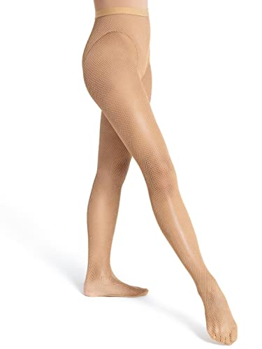Capezio Damen Professionelle Netzstrumpfhose, Nahtlos Strumpfhose, Caramel, 3X von Capezio