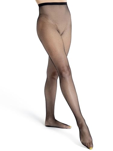 Capezio Women's Professional Fishnet Seamless Tight Strumpfhose, Schwarz, X-Large von Capezio