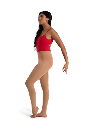 Capezio Damen Ultra Soft Self Knit Waistband Stirrup Tight Enge Passform, Caramel, S-M Capezio Damen Ultra Soft Self Knit Waistband Stirrup Tight Enge Passform, Caramel, S-M von Capezio