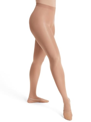 Capezio Damen Ultra Soft Self Knit Waistband Transition Tight Enge Passform, Dark Suntan, XXL Capezio Damen Ultra Soft Self Knit Waistband Transition Tight Enge Passform, Dark Suntan, XXL von Capezio
