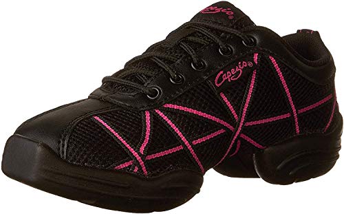 Capezio Damen Websneaker Sneaker, Schwarz (Hot Pink), 38,5 EU von Capezio