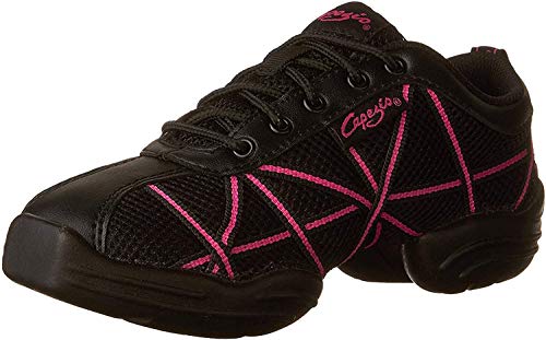 Capezio Damen Websneaker Sneaker, Schwarz (Hot Pink), 40,5 EU von Capezio