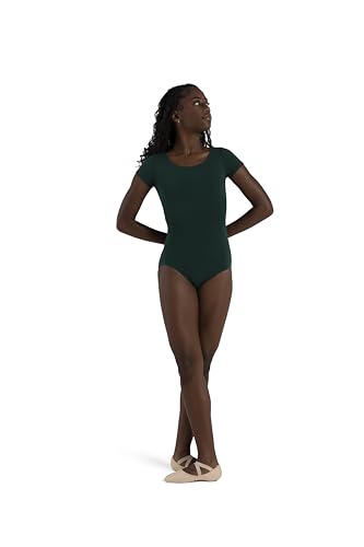 Capezio Damen Klassischer Kurzarm-Trikot Gymnastikanzug, Jäger, S von Capezio