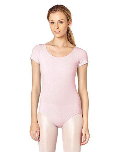 Capezio Klassischer Damen-Tanzanzug, kurzärmelig - Pink - Large von Capezio