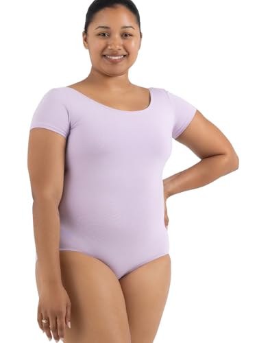 Capezio Damen Klassischer Kurzarm-Trikot Gymnastikanzug, Lavendel, M von Capezio