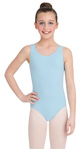 Capezio Mädchen Gymnastikanzug mit hohem Ausschnitt - Blau - Medium von Capezio