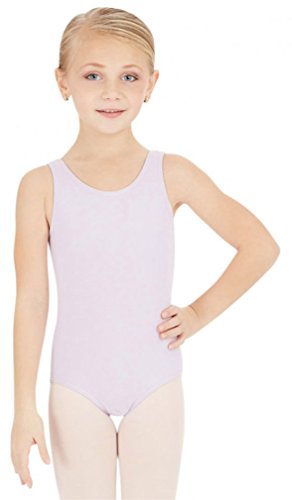 Capezio Mädchen High-Neck Tank Leotard Jumpsuit, Lavendel, Large von Capezio